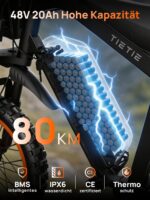 Tietie E5 14" Elektrofahrrad Dirtbike 48V 20Ah 80km Vollfederung E-Mountainbike Herren Damen – Bild 2
