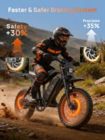 Tietie 14" E-Bike Klapprad 48V 20Ah 80km Reichweite Vollfederung Mountainbike Herren Damen – Bild 7