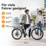 E-Bike Herren 26 Zoll 250W 36V 20AH 100-120km Reichweite 7-Gang Elektrofahrrad 25km/h – Bild 9