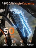 Tietie 14" E-Bike Klapprad 48V 20Ah 80km Reichweite Vollfederung Mountainbike Herren Damen – Bild 3