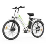 E-Bike 26 Zoll Tiefeinstieg 36V 20Ah 120km 250W Pedelec 43Nm 7-Gang Scheibenbremsen Federgabel weiß