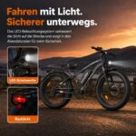 E-Mountainbike 26 Zoll 250W 48V 20AH 100-120km Reichweite hydraulische Scheibenbremsen 150kg – Bild 8