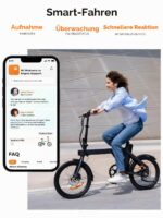 ENGWE P20 Klapprad E-Bike 36V 9.6Ah 100km Reichweite APP Faltbares Ebike 18.5kg Ultraleicht – Bild 2
