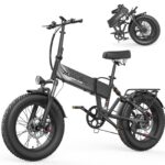 CHEEVALRY E-Bike Klapprad 20 Zoll Fat Tire, 48V 20Ah Akku 120km, 250W Motor 60Nm, Vollfederung