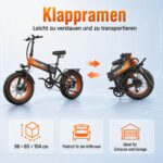 E-Bike Klapprad 20 Zoll Fatbike CHEEVALRY CF1000, 48V 20Ah Akku 120km, 60 Nm, Vollfederung, rot – Bild 6