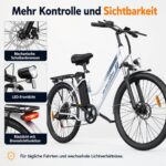 E-Bike Herren 26 Zoll 250W 36V 20AH 100-120km Reichweite 7-Gang Elektrofahrrad 25km/h – Bild 8
