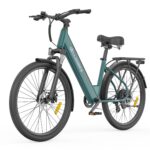 E-Bike 27,5 Zoll Elektrofahrrad 250W Motor 36V 15Ah 100km Reichweite City Trekking 7-Gang Grünblau