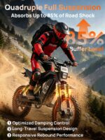 Tietie 14" E-Bike Klapprad 48V 20Ah 80km Reichweite Vollfederung Mountainbike Herren Damen – Bild 6