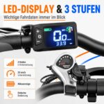 CHEEVALRY E-Bike Klapprad 20 Zoll, 48V 20Ah DMEGC Akku 120km, 250W ANANDA Motor 50Nm, 7-Gang – Bild 8