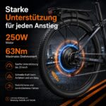 CHEEVALRY E-Mountainbike 29 Zoll 250W 48V 20Ah Akku 120km Reichweite 21-Gang hydraulische Scheibenbremsen – Bild 4