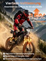 Tietie E5 14" Elektrofahrrad Dirtbike 48V 20Ah 80km Vollfederung E-Mountainbike Herren Damen – Bild 6