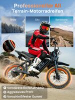 Tietie E5 14" Elektrofahrrad Dirtbike 48V 20Ah 80km Vollfederung E-Mountainbike Herren Damen – Bild 7