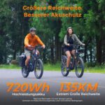 ENGWE E26 3.0 PRO E-Bike Mountainbike 100 Nm Mittelmotor 48V 15Ah Akku Klapprad All-Terrain – Bild 5